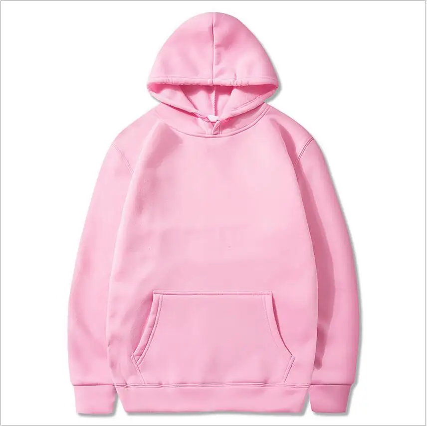 Новая повседневная розовая черная серая Синяя толстовка с капюшоном в стиле