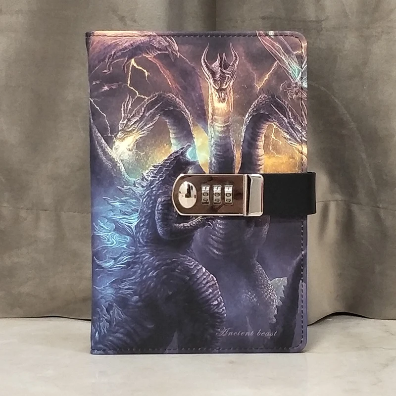 

A5 Children's Code Book Lock Diary Primary And Middle School Students' Stationery Multifunctional Retro Creative Notepad Thicken