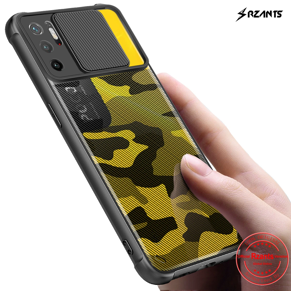 

Rzants For Xiaomi POCO M3 M4 PRO Redmi Note 10 5G 4G Case Soft Military [Camouflage Lens] Lens Protect Slim Clear Cover