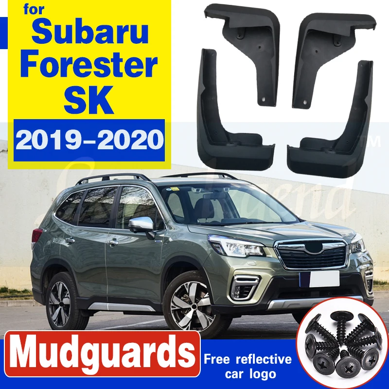 Набор литых брызговиков для Subaru Forester SK 2019 на Брызговики щиток крыло передние и