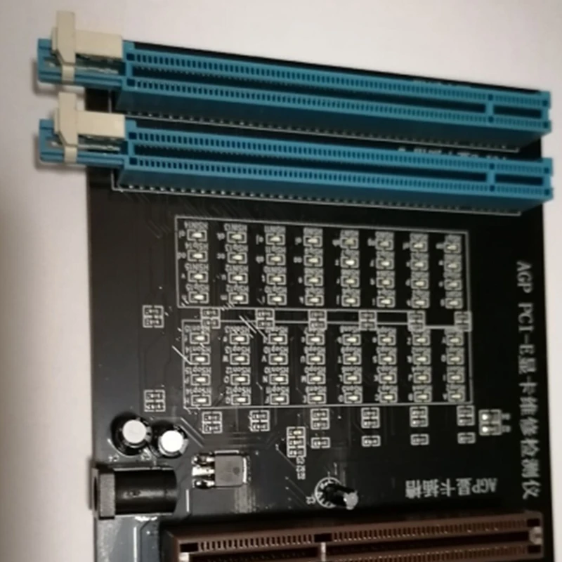 Новый ПК AGP PCI-E X16 тестер разъемов двойного назначения дисплей изображение