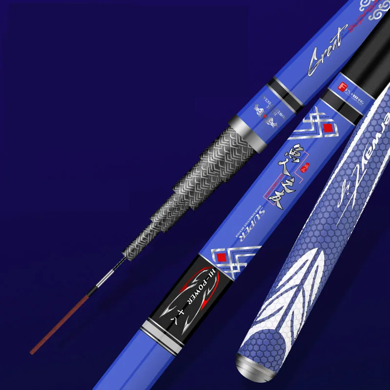 10H 8H 6H Super Hard Tilapia Fishing Rod Carbon Fiber Telescopic Wedkarstwo Olta Hand Pole 2.7M-6.3M Taiwan Fishing Sticks enlarge