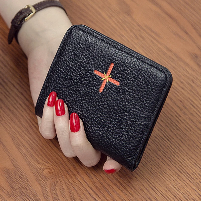 

Minimalist Zipper Wallet Women Snap Coin Card Cute Designer Wallet Women Aesthetic Photo Portafoglio Donna Purse Women DD60WT