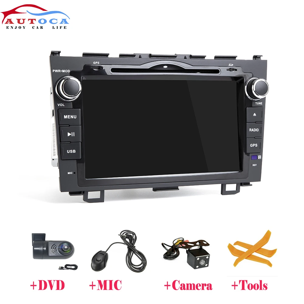 

Автомобильный мультимедийный DVD-плеер, Android 10.0автомобильный DVD-плеер, радио для Honda CRV 2007 2008 2009 2010 2011 4G WIFI GPS навигация головное устройство 2 Din 2G...