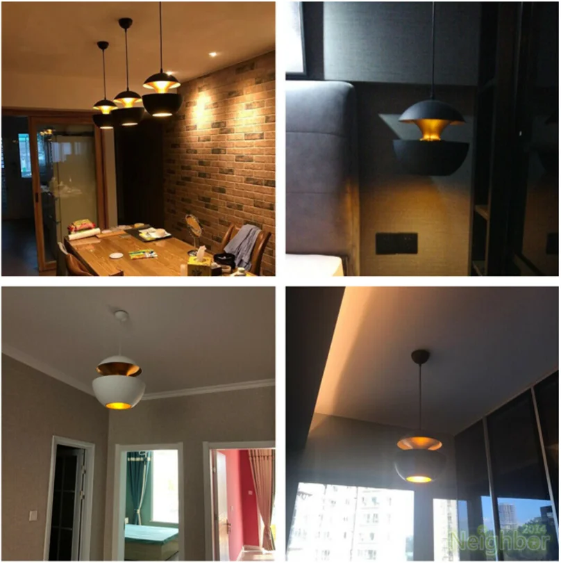 Современная железная светодиодная Подвесная лампа в виде яблока потолочное