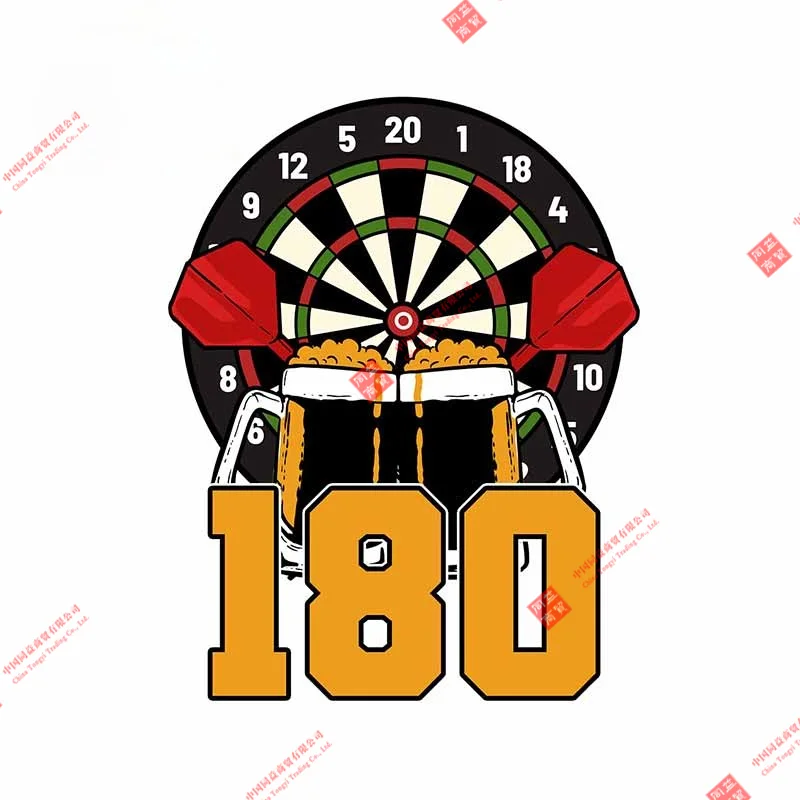

Personalized Racing Stickers Darts 180 Beer Car and Motorcycle Decals RV Wall Stickers Office Supplies PVC Vinyl Stickers