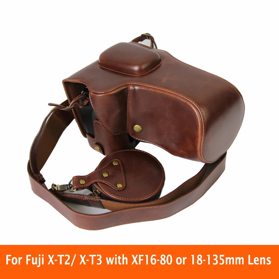 Портативный чехол для фотоаппарата Fuji Fufifilm XT2 из искусственной кожи XT3 X-T2 18-135 мм