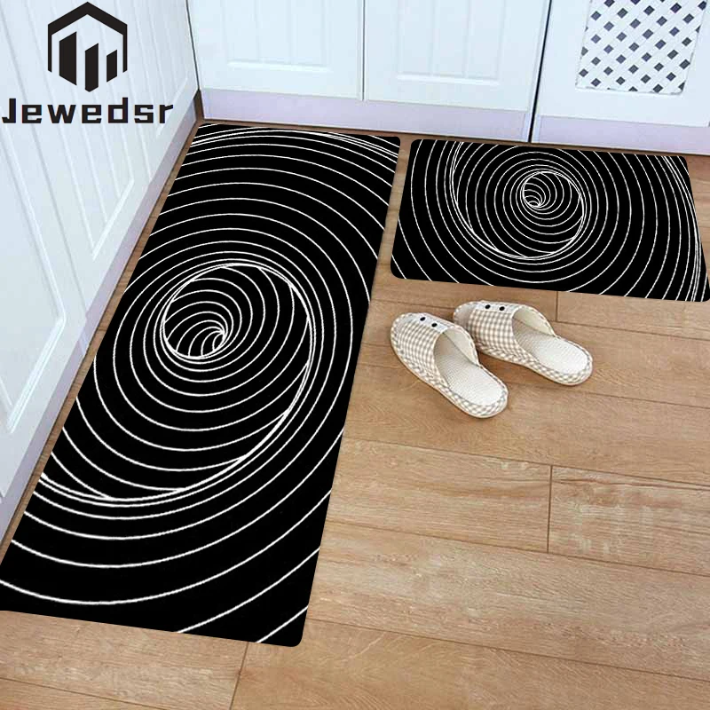 

Современный 3d коврик для прихожей, длинный полосатый ковер для гостиной, нескользящий ковер, домашняя ванная, входная дверь, ванная, кухня, с...