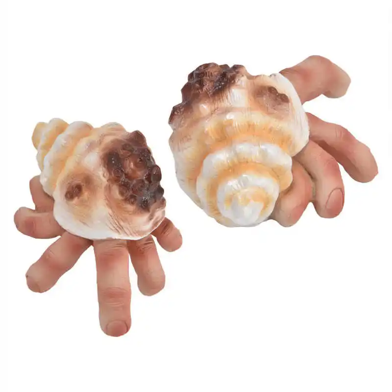 8 X 5cm Shell Finger Resin Ornaments Fun Sculpture Desktop Decoration For Living Room Bedroom Office | Дом и сад