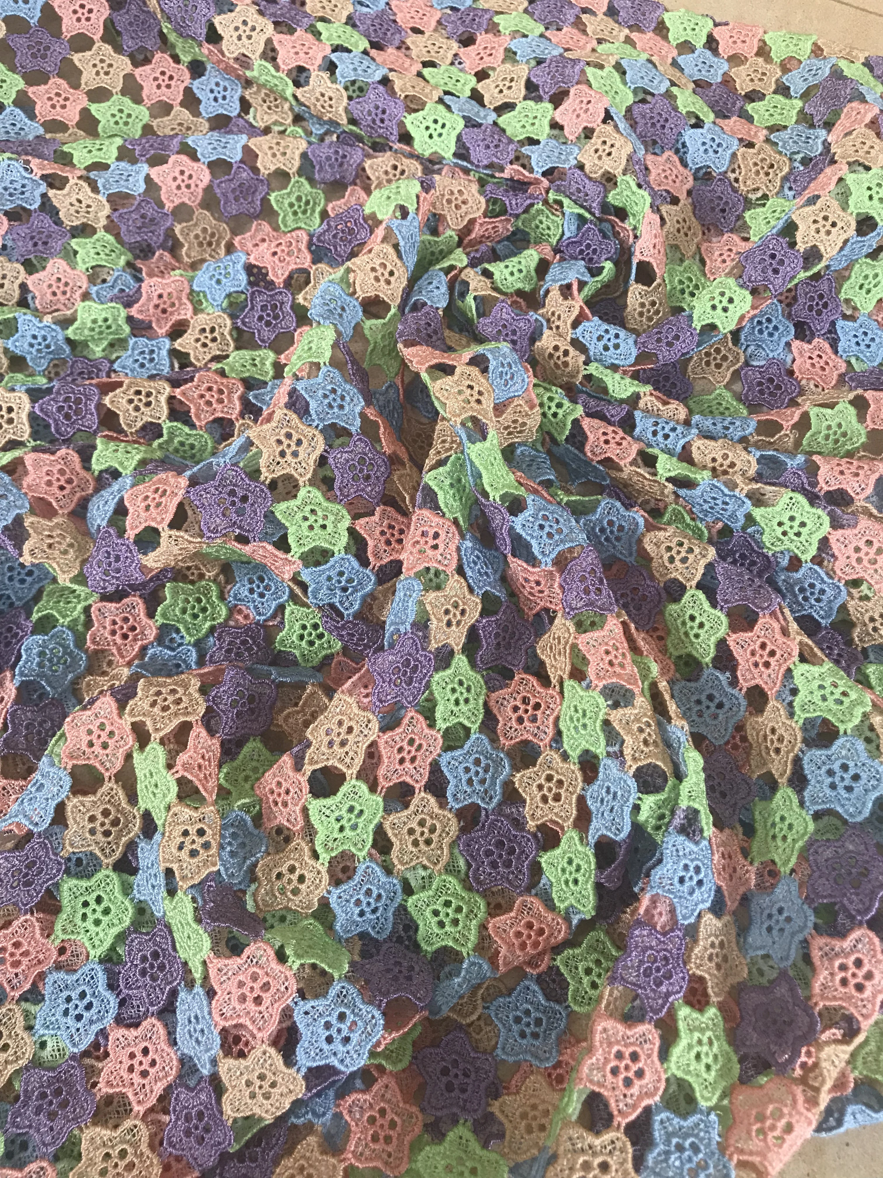 Свадебная французская кружевная ткань искусственная африканская тюль 5 ярдов