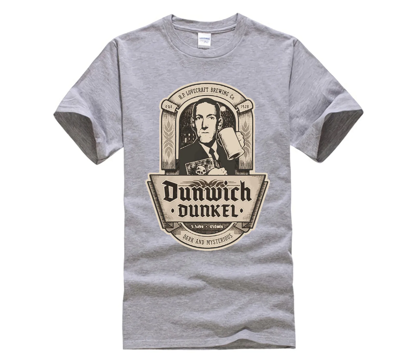 Повседневная футболка брендовая модная мужская с принтом Мужская хлопковая DUNWICH