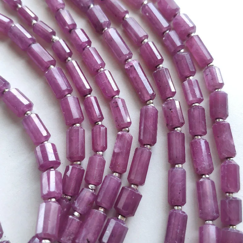 Бусины россыпью с красным Рубином 4-5 5 мм граненые оптовая продажа для ювелирных