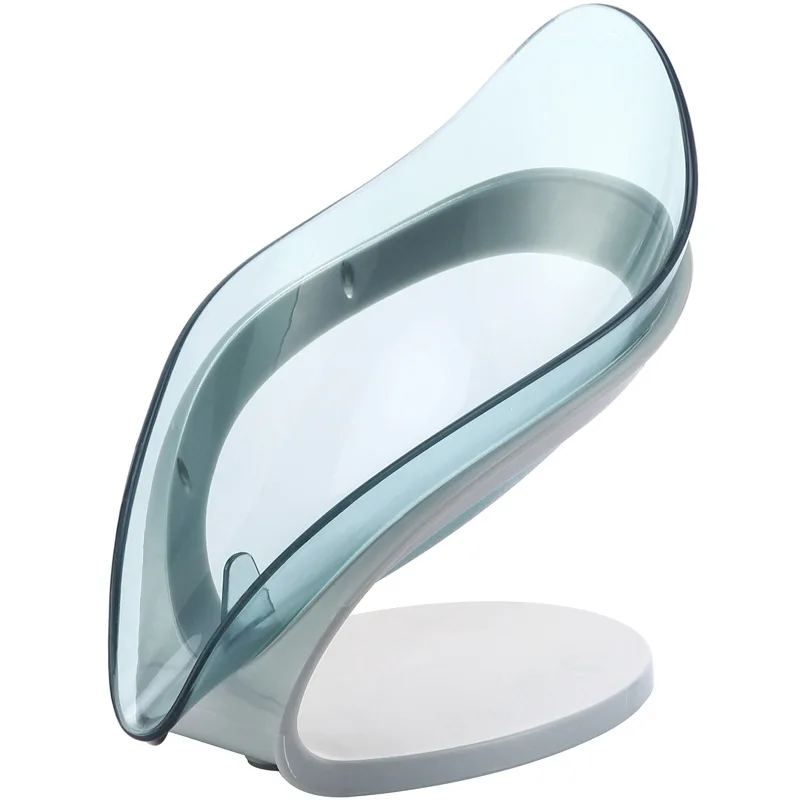 

Leaf Shape Soap Dish Bathroom Soap Holder Drain Punch-Free Soap Box Bathroom Storage Tray Sponge Holder Kitchen Accessories