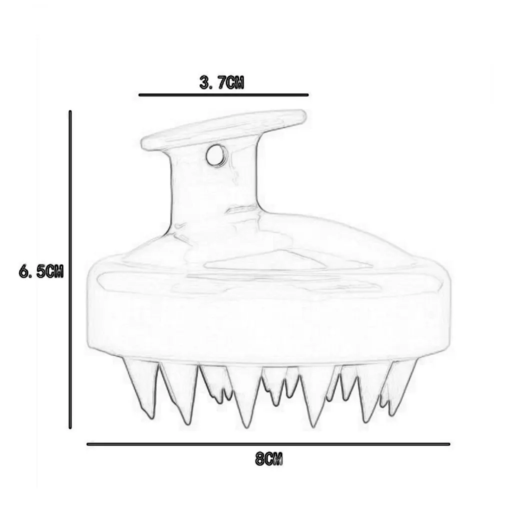 

Soft Silicone Shampoo Brush Hair Salon Home Massage Shampoo Brush Clean Scalp Bath Comb Hairdressing Tools