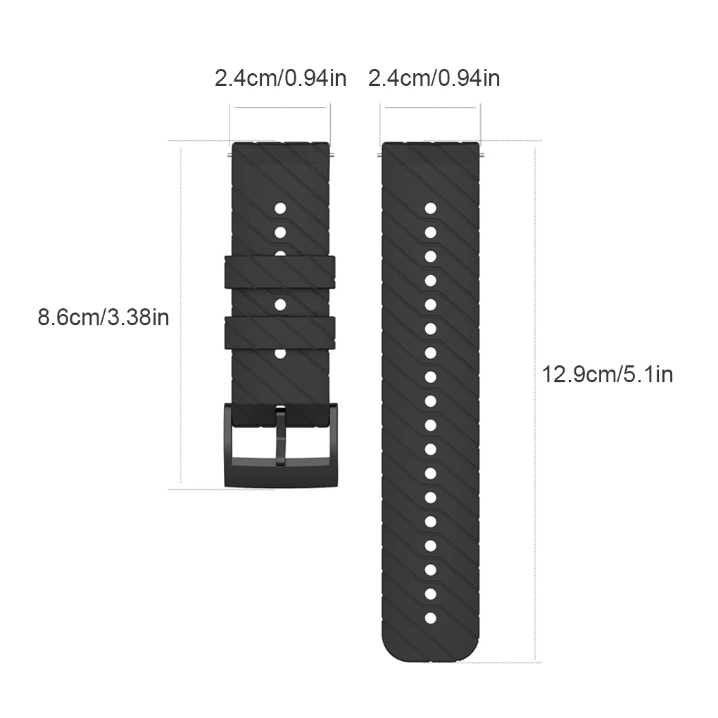 

Bracelet Strap for Suunto Smart Watch Soft Silicone Wristband Strap for Suunto 9/9 Baro /Suunto Spartan Baro Sports Strap