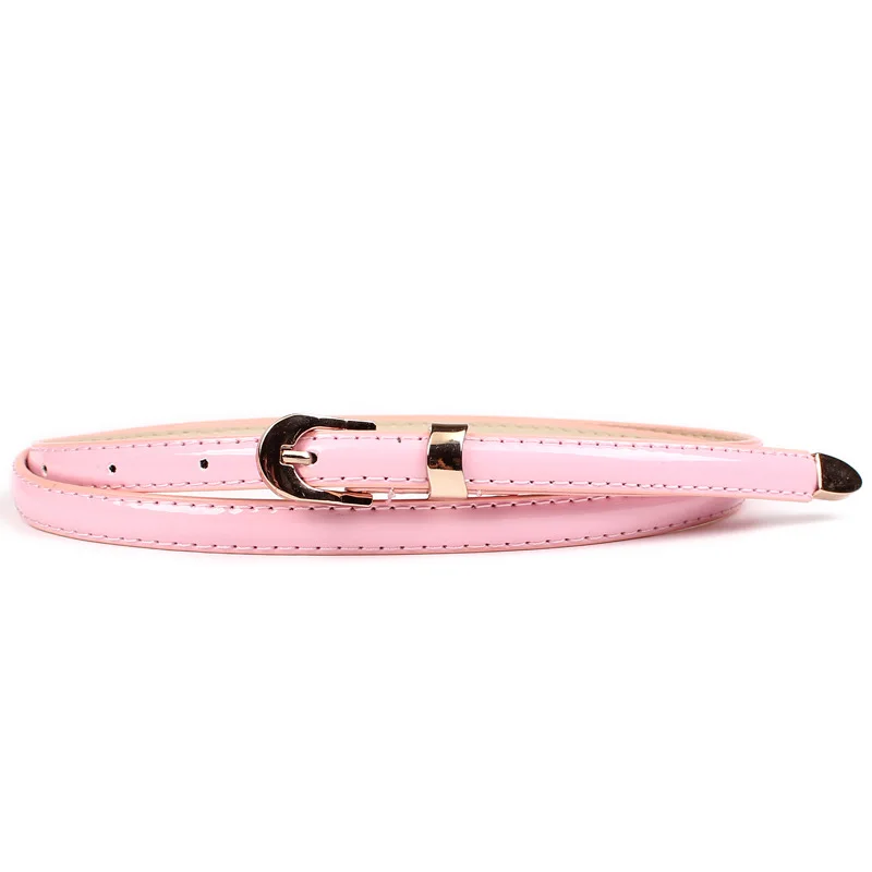

19 Color Thin PU Leather Female Belt Strap Women Belts Ladies Dress Belt Girls Pants Jean Waist Belt ceinture femme riem 1.2cm