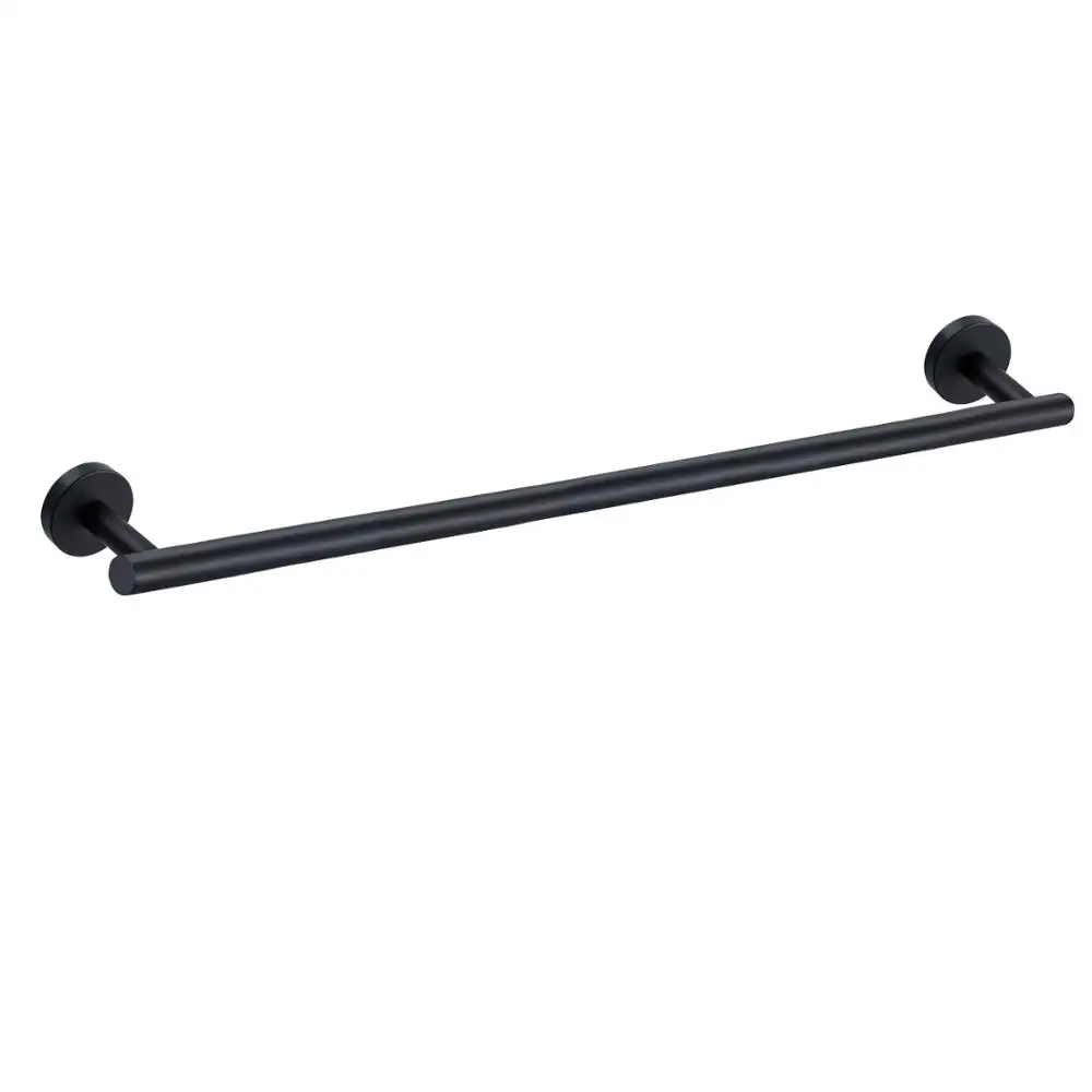18-дюймовый держатель для полотенец матовый черный настенный из нержавеющей