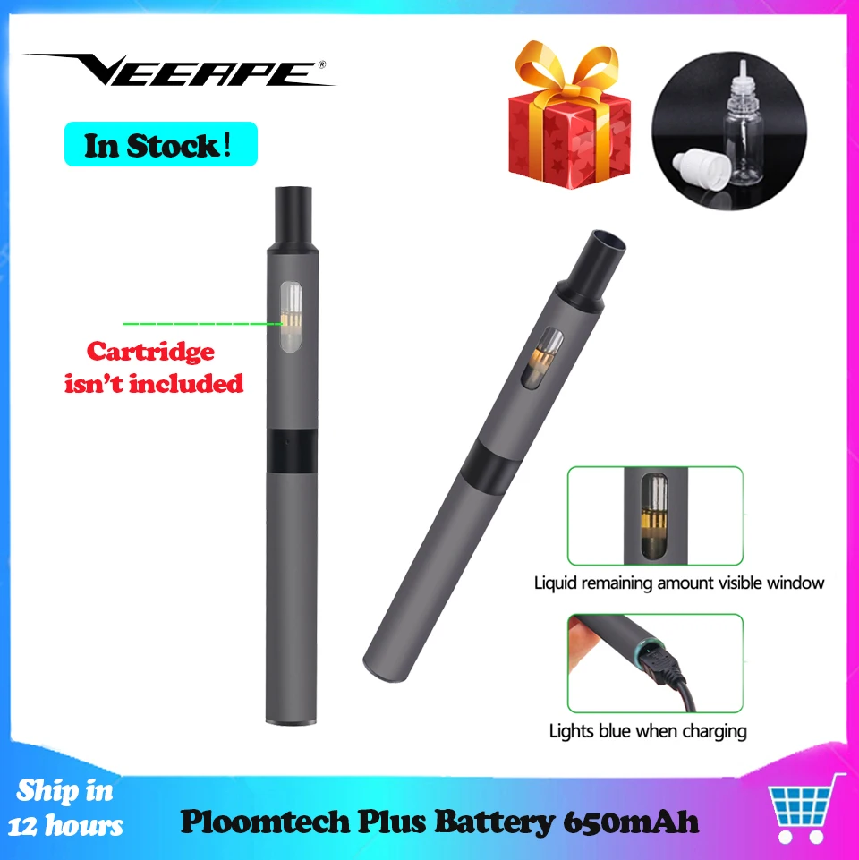 Оригинальный вапорайзер Veeape Ploomtech Plus батарея 650 мАч большой испаритель Smoke fit ploom