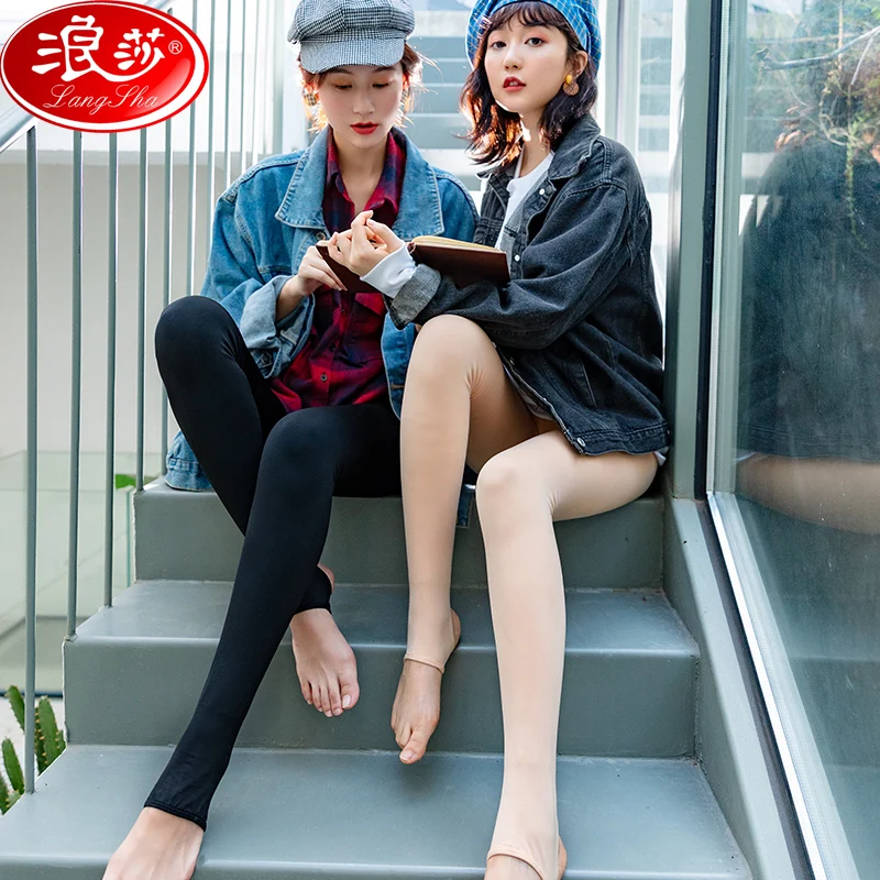 LANGSHA Winter Warm Leggings Women Casual Thicken Velvet Warm Good Elastic Slimming Seamless Leggings Solid Women's Warm Pants