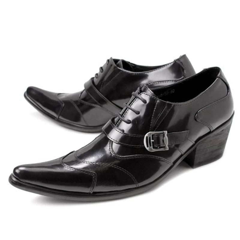 Ntparker туфли в итальянском стиле с острым носком мужские свадебные из натуральной