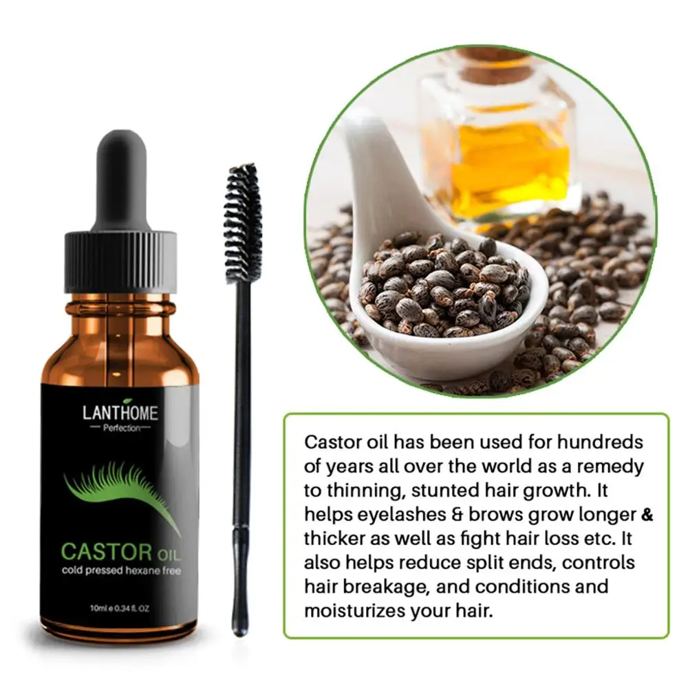 Сыворотка для роста ресниц с касторовым маслом усилитель волос крем уменьшения