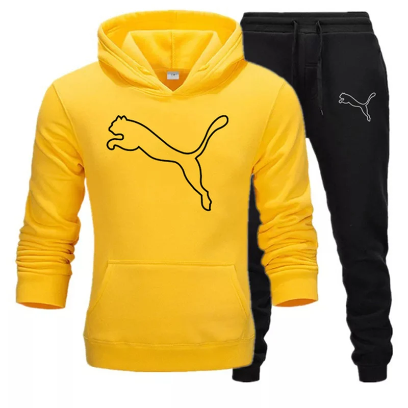 

2021 new autumn/winter men's suit hoodie + pants PUMA sportsuit casual sportswear track and field brand sportswear