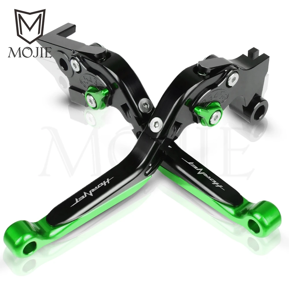 Black Green Мотоцикл с ЧПУ Рычаги тормозного сцепления для Honda CB600F Hornet CB 600F 600 F 2007-2013 2008 2009 2010 2011 2012 рычаги тормозного сцепления - Цвет: Black Green