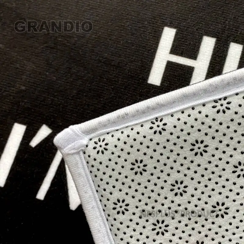 Домашний Декоративный Коврик для входной двери коврик прихожей из черной