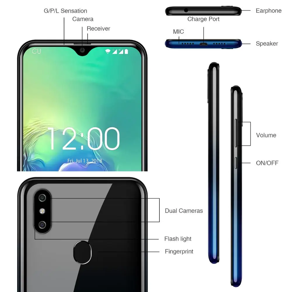 Смартфон OUKITEL C15 Pro мобильный телефон с экраном Waterdrop 6 088 дюйма MT6761 2 Гб + 16 Гб/3 ГБ 32