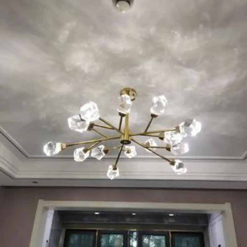 Новая светодиодная люстра из лент Milan со стразами большая Хрустальная для