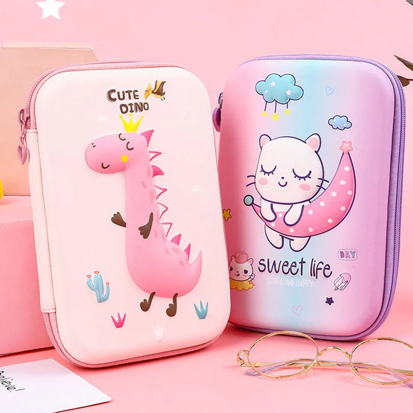 

Kawaii Pencil Cases 3D Pencil Case Big Stationery Large Capacity Cute Animal Pen Case Cat School Supplies Student Pencil Box