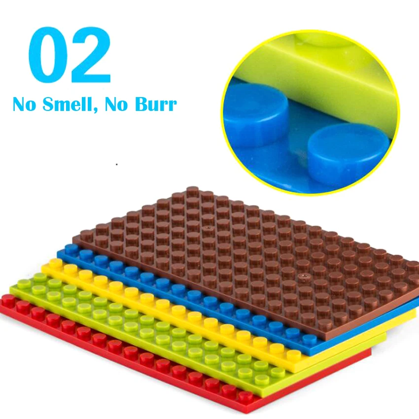 Строительный блок Smartable Plate 8X16 MOC детали игрушки для детей развивающие креативные