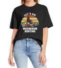Забавная винтажная женская рубашка Let's Go с изображением охотничьего гриба, микологиста, Shroom, забавная футболка с коротким рукавом, унисекс, женские топы, футболка