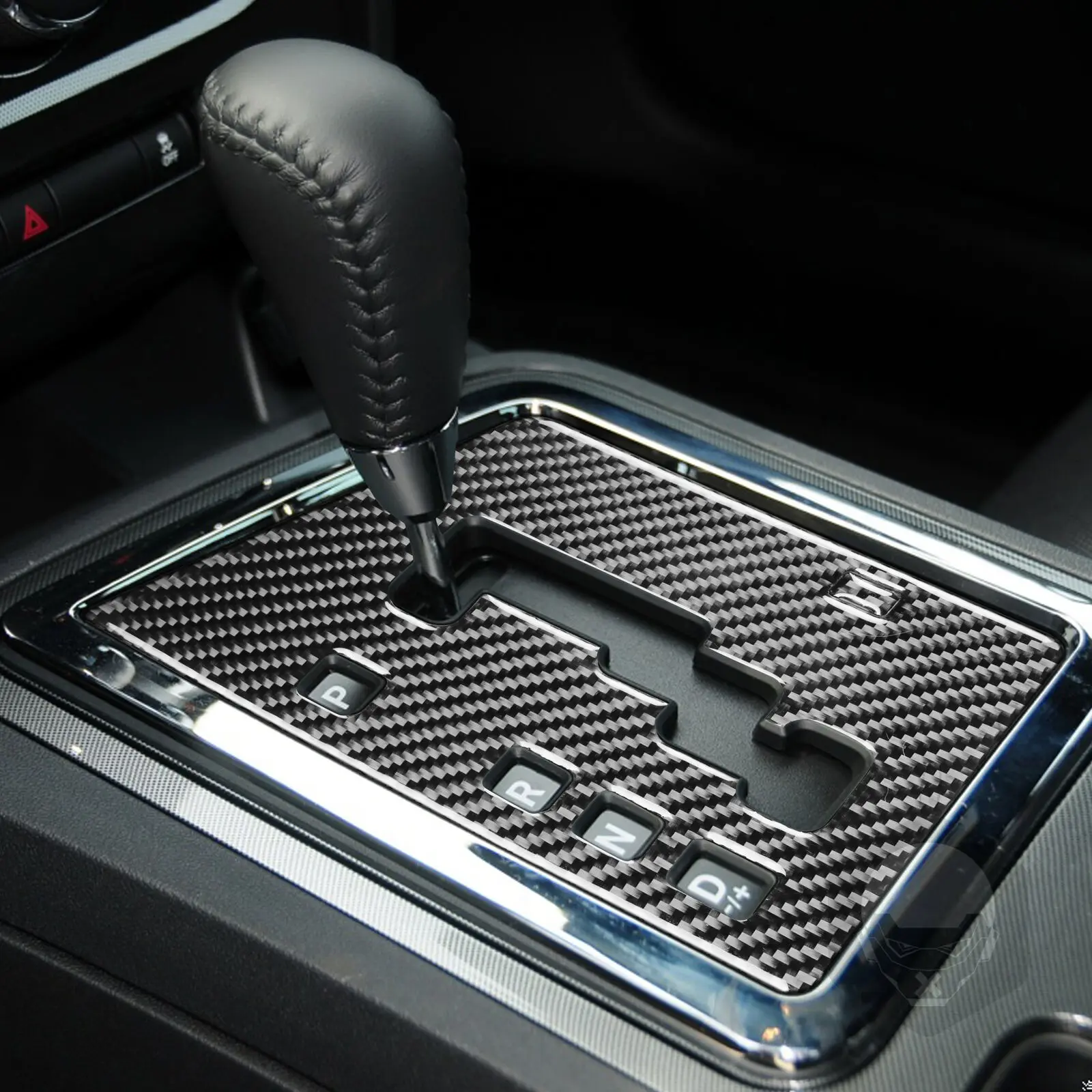 

For Dodge Challenger 2008-14 Gearbox panel sticker Waterproof Black.1 pcs Parts Carbon Fiber