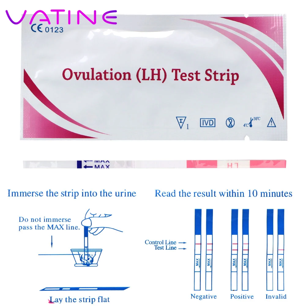 VATINE 60 шт. более 99% точность LH Тесты s Овуляции полоски первый ответ тест на