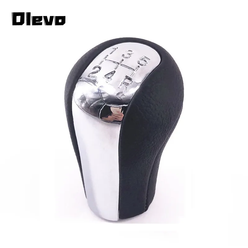 Ручка переключения передач из искусственной кожи MT хромированная для TOYOTA Corolla Yaris