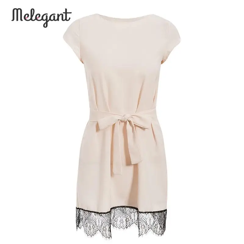 Элегантные однотонные белые 2019 осенне-зимние повседневные кружевные платья для