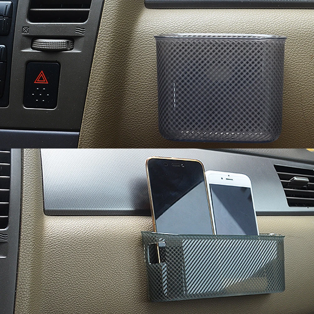 Автомобильный ящик для хранения мусорное ведро мусорная сетка держатель