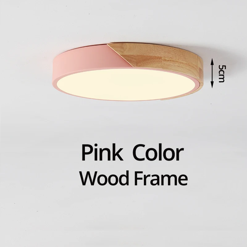 Pink color Wood Современный скандинавский светодиодный потолочный светильник для спальни с пультом дистанционного управления для 8-20 квадратных метров plafonnier светодиодный осветительный прибор candeeiro de teto - Цвет корпуса: Pink color Wood