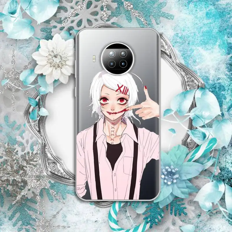 

anime JUUZOU SUZUYA Tokyo Ghouls Phone Case Transparent for Xiaomi Redmi note 10 t 8 9 pro lite 11