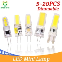 led g4 lamp g9 led bulb 12v 220v dimmable led bulb smd 3w 6w 9w g4 g9 led cob led lighting replace halogen spotlight chandelier