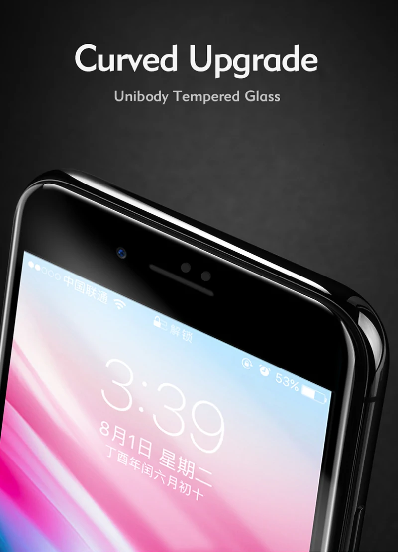 Benks 3D изогнутое 9H AGC HD закаленное стекло Полный экран протектор для iPhone 8 7 7 plus мобильный сотовый экран крышка защитная пленка