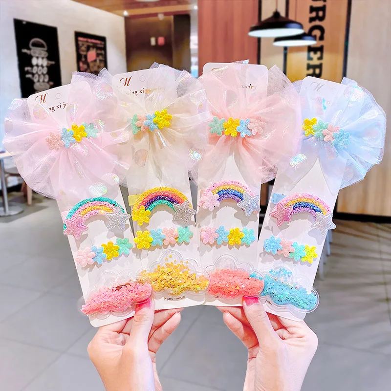 

Child Hair Clip set Girl Cute Hair Band Hair Accessories Bow Flower Animal Headwear Hairpins Cartoon Hair Band Hairpin Headdress
