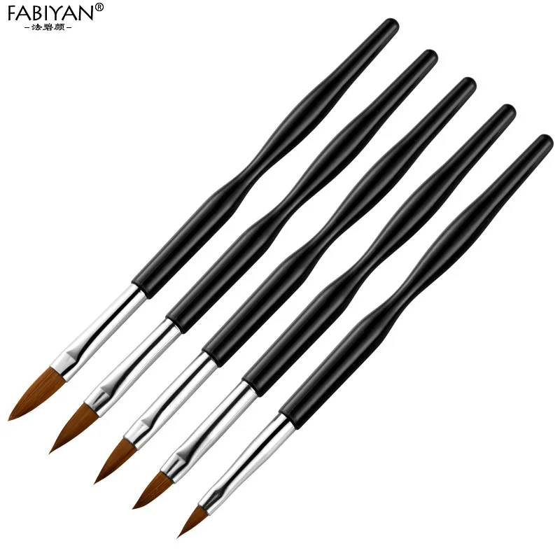 5 шт./компл. кисти для рисования акриловой пудры инструмент маникюра ручка 3D с