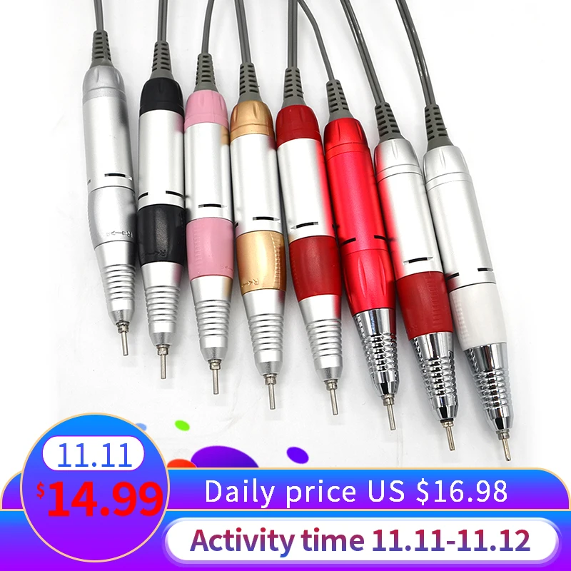 Многоцветная Электрическая машинка для маникюра Ручка Для Сверления Ногтей