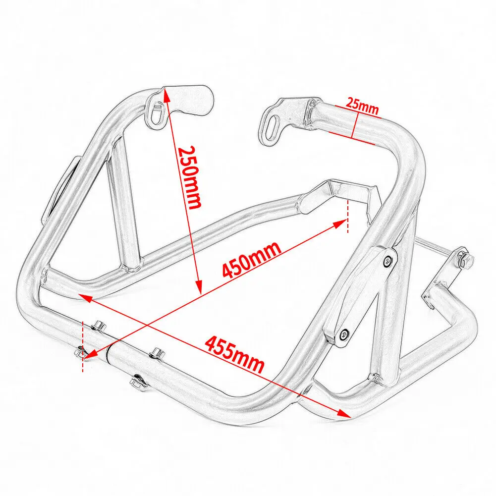 

Motorcycle Accessories Part Stunt Cage Crash Bar Bumper Engine Guard Frame Protector for Yamaha MT 15 MT-15 MT15 2019 2020 Black