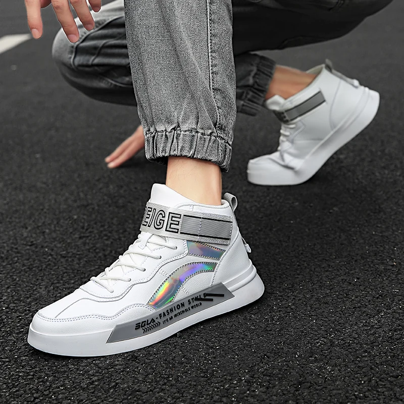 

2021 new high-quality fashion casual shoes color matching couple high-top shoes breathable shock absorption couple shoes 35-44-5