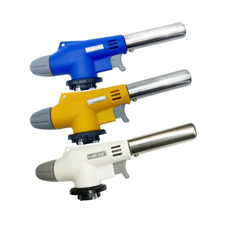 

Automatic Ignition Baking Welding Tool Gas Torch Flamethrower Butane Burner for BBQ Camping Outdoor Hiking Fire Flame Gun