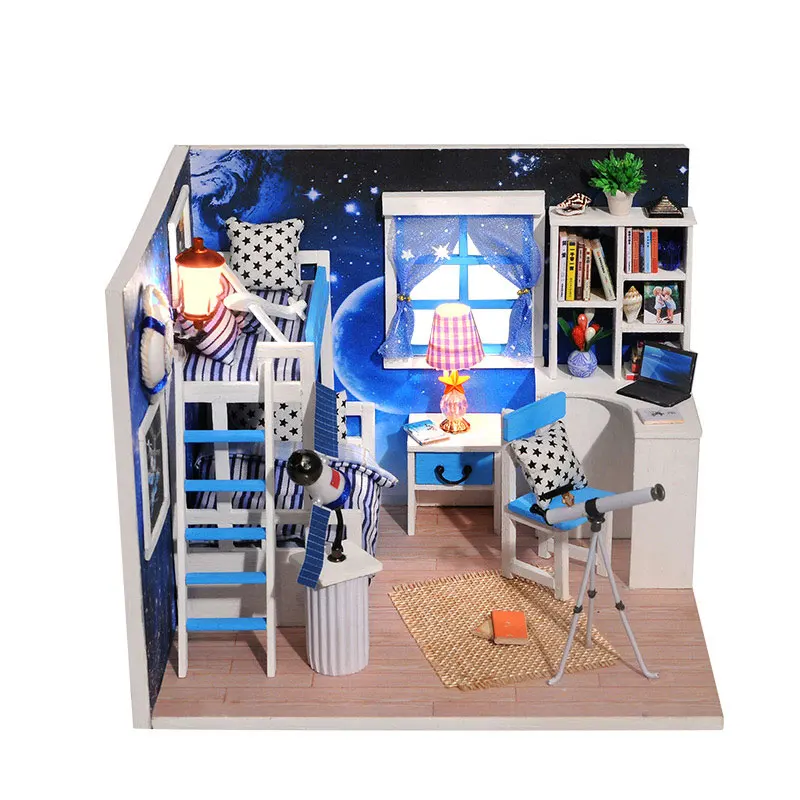 

LIANYUN DIY Dollhouse Wooden DollHouses Miniature Doll House Toys for Children Birthday Gift