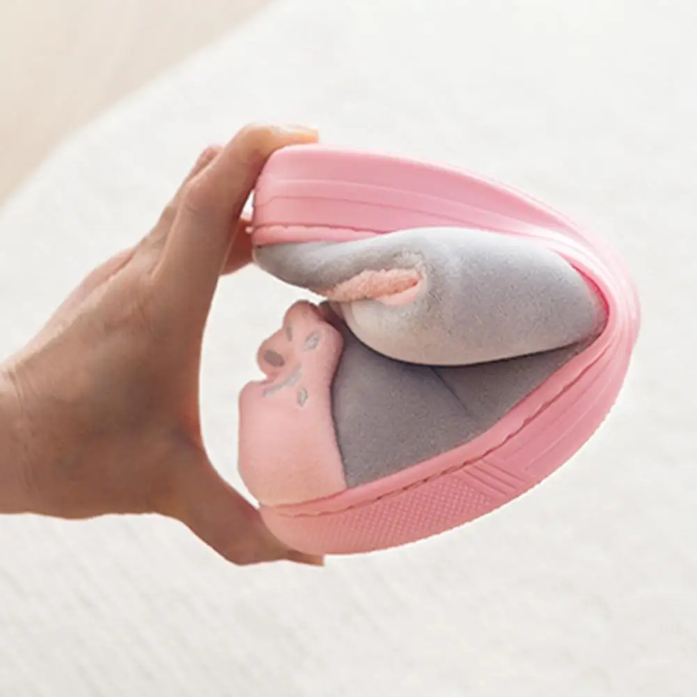 

1 Pair Slippers Casual Cute Anti Skid Slippers Wear-resistant Fine Workmanship Women Slippers